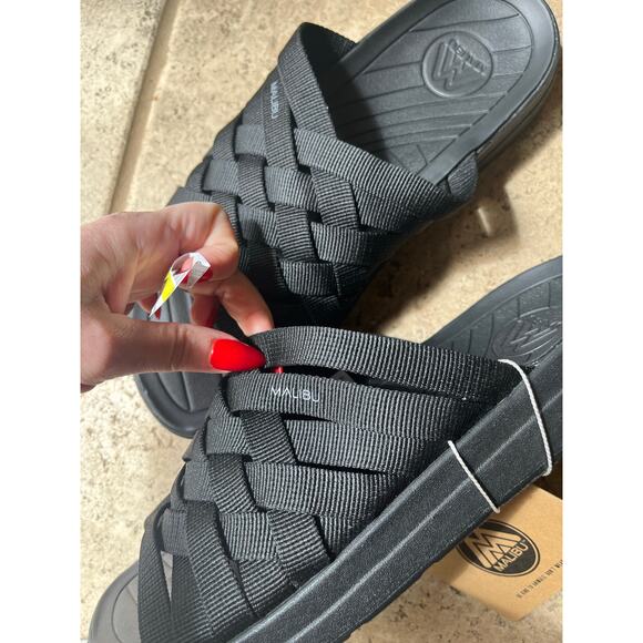 Malibu Sandals ZUMA NYLON BLACK new with tags multiple sizes - Picture 11 of 16